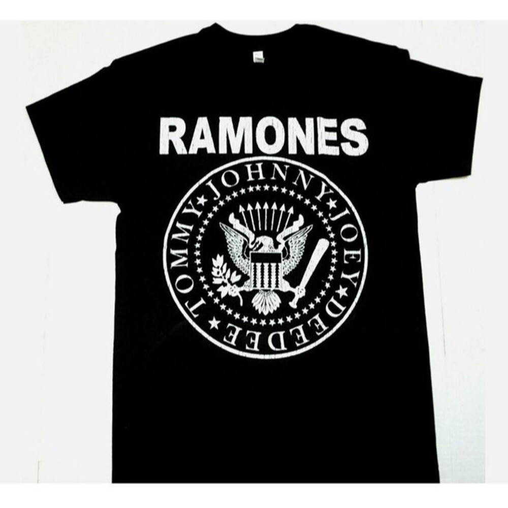 RAMONES T-shirt Punk Rock Tee Men's Black 100% Cotton New small